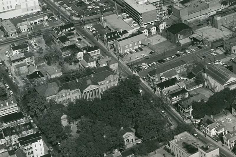 Aerial View of St. Philip Street Pre-1970s