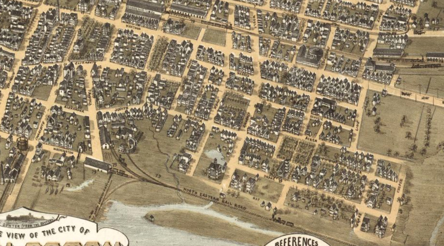 Bird’s Eye View of the City of Charleston, 1872